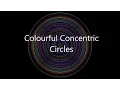 Colorful Concentric Circles Animation C Program