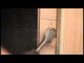 Installing a latch bolt strike plate non-mortise door - 6