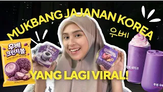 MUKBANG JAJANAN KOREA YANG LAGI VIRAL 😳 UBI UNGU YANG LAGI TRENDING! 💜