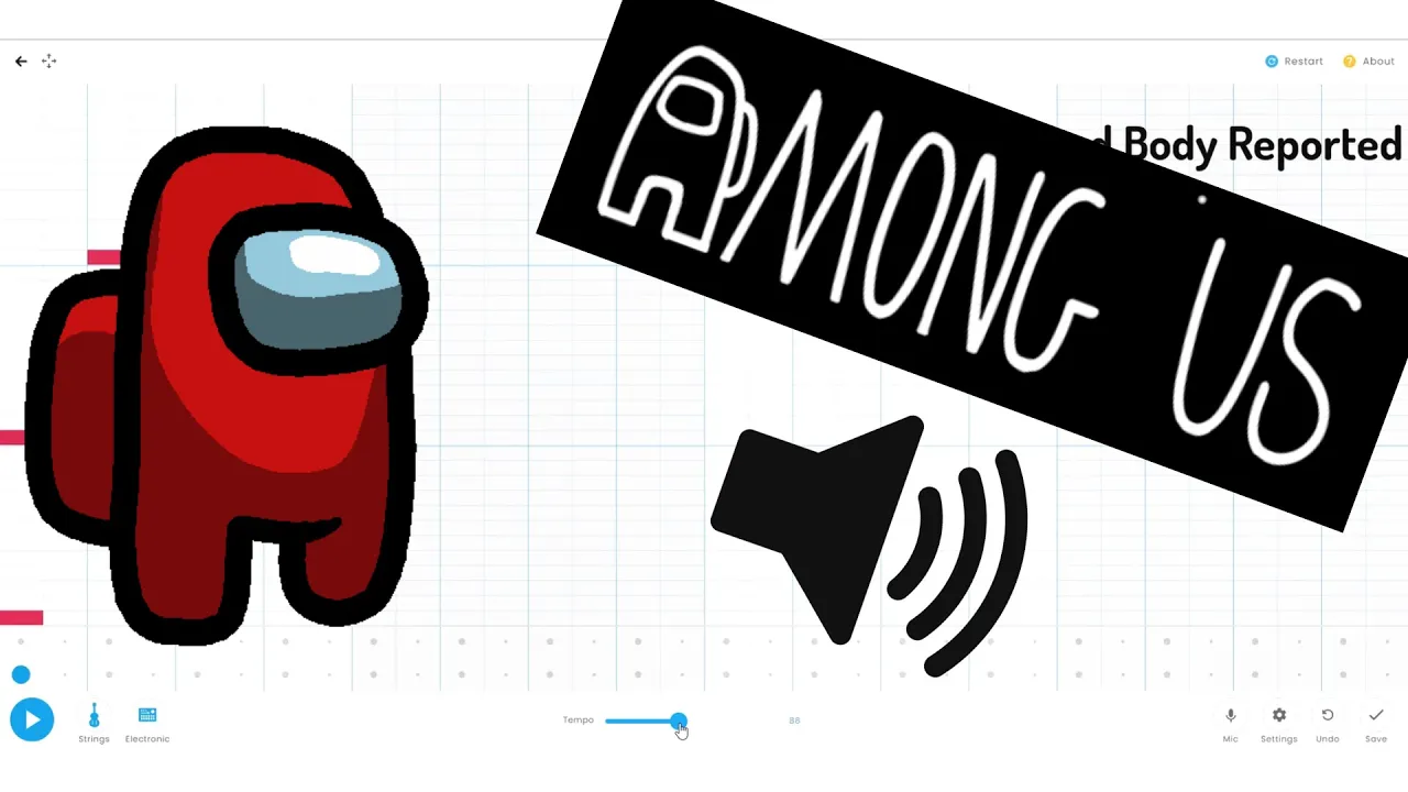 Among Us Sounds but on Song Maker - Chrome Music Lab Among Us Sounds but on Song Maker - Chrome Music Lab