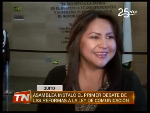 Asamblea instaló el primer debate de las reformas a la ley de comunicación