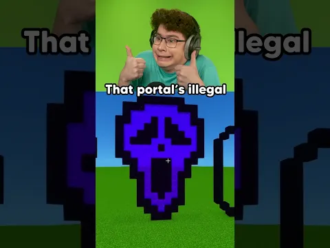 What Shape Can a Nether Portal Be🤔 #reaction