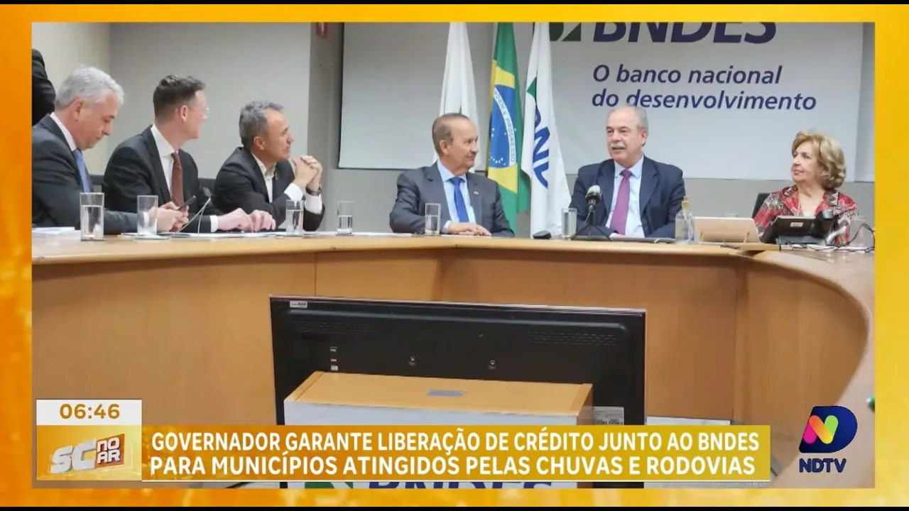 Santa Catarina receberá R$ 631 milhões do BNDES para obras de infraestrutura