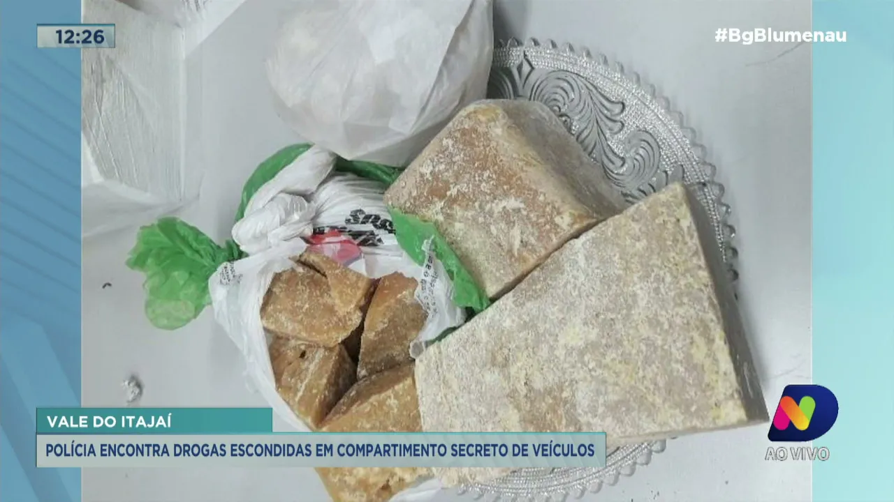 Polícia encontra drogas escondidas em compartimento secreto de veículos em Gaspar