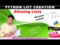 List in Python Part - 6 Aliasing list Alternate list Class 11 IP CBSE