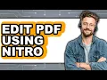How to Edit PDF Using Nitro