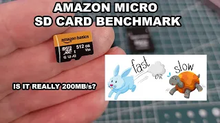 Amazon Basics Micro SD Card Speed Test V30 A2 Benchmark