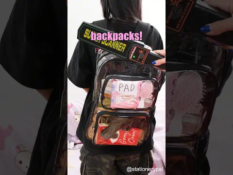 School says we need clear backpacks! #shorts #hacks