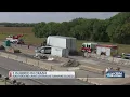 Southbound lanes of Kansas Turnpike closed after 3 hit