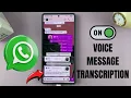 Download Lagu Cara Mengaktifkan Transkripsi Pesan Suara di WhatsApp