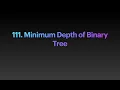 Minimum Depth of Binary Tree Leetcode 111 Java solution Explanation in Hindi