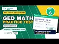 Full-Length GED Math Practice Test 6 46 Questions with Answers Explanations