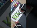 Komal ❤️✨ Name Art Calligraphy #komal #nehaartgallery #brushcalligraphy #lettering #shorts