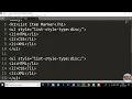 Unordered List List Style Type Property Using Disc Circle Square None in Html Part-47