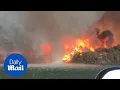 Download Lagu Video shows 'firenado' turns into a giant water spout