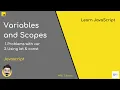 Variables and Scope JavaScript Basics before Typescript node js - 4