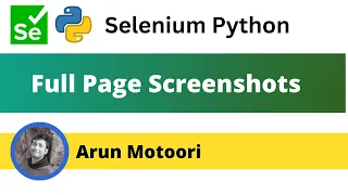 Taking full page screenshot in Selenium Python Selenium Python