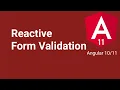 Reactive Form Validation Part Angular tutorial in Hindi