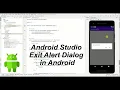Android Studio Exit Alert Dialog in Android Android Studio Miracle group