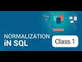 SQL Server - Normalization Class 1