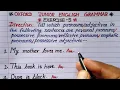 exercise 5 oxford junior english grammar exercise 5 identify the type of pronoun