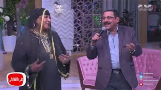 معكم مني الشاذلى   دويتو تراثي رائع لأم سامح وعبد الرحمن بلاله مع فرقتهم تكسير شرقي دندنها