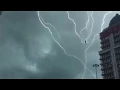 The floating man struck by lightning