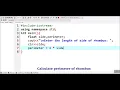 How to Calculate Perimeter of Rhombus in C
