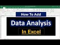 How to Add Data Analysis ToolPak in Excel Install the Data Analysis ToolPak in Microsoft Excel