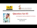 Question Set 03 Database Management System Java Institute