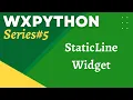 wxPython Tutorial 5 StaticLine Widget
