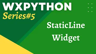 wxPython Tutorial 5 StaticLine Widget