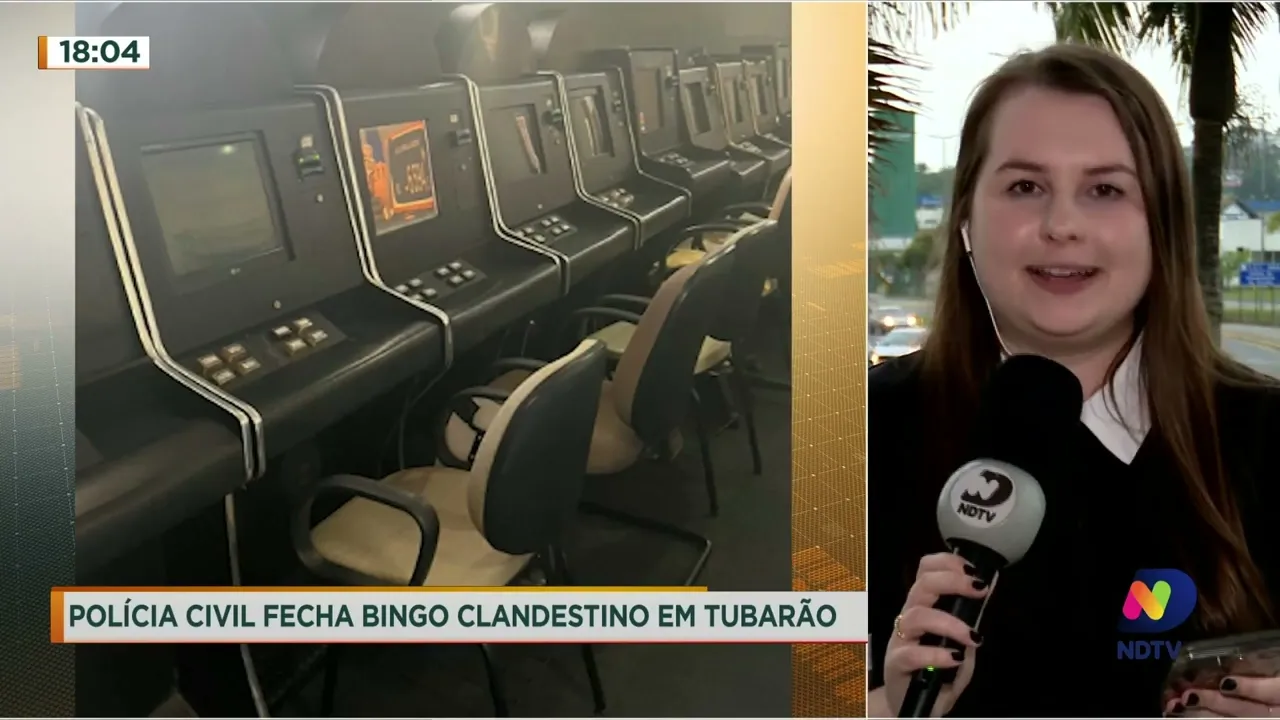 Bingo clandestino é fechado pela polícia em Tubarão