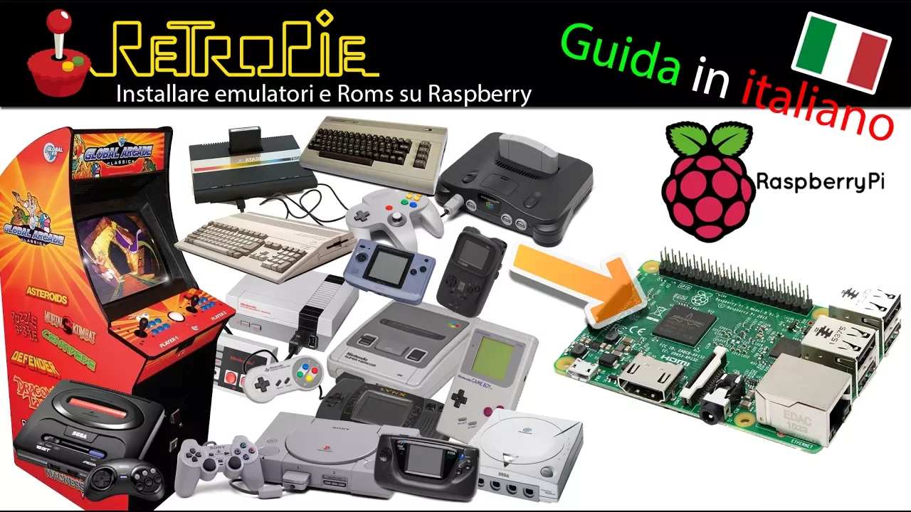 INCREDIBILE, tutte le retro console del mondo su raspberry? guida ITALIANA