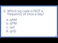 Pharmacy Abbreviations and Sig Codes PTCB Test Prep Question - Which sig code is not once a day