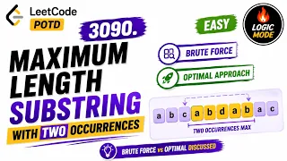LeetCode 3090 Maximum Length Substring With Two Occurrences Sliding Window Explained C