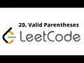 Valid Parentheses LeetCode Solution Java Hindi