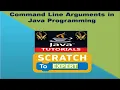 8 - Command Line Arguments in Java Programming