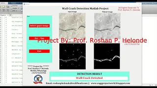 Wall Crack Detection Using Image Processing With Source Code Wall Crack Detection Using Matlab