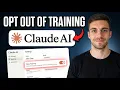 How to Opt Out of Training in Claude AI 2026 Quick Tutorial