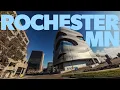 Relaxing POV Drive in Rochester Minnesota Mayo Clinic Downtown Surroundings