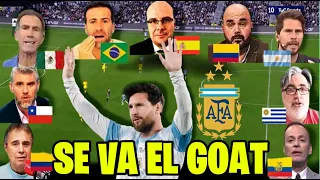 ¡JUGADORES Y PERIODISTAS ROMPEN EN LLANTO POR LA DESPEDIDA DE MESSI! 😭🇦🇷