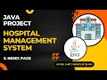 03 - Hospital Management System Java Project Index Page NetBeans MySQL Database