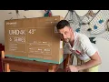 Lagu HiSense 43” UHD 4k  UNBOXING installazione  AGG.  SOFTWARE