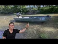 Taking the 100 BOAT Out for the First Time Running the River with the Mud Motor This Thing Rips