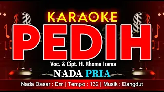 pedih karaoke nada pria cowok voc u0026 cipt h rhoma irama dangdut amkaraoke