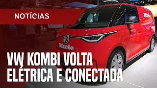 Veterana renovada, VW Kombi volta elétrica e conectada
