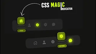 How to create Magic Navigation Menu Indicator using Html CSS JavaScript Html Css Tutorial