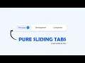 Pure sliding tabs using html and css Free Source code