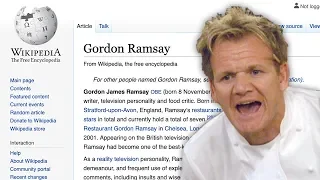 Replacing every Ramsay with an insult on Gordon Ramsay s Wiki page